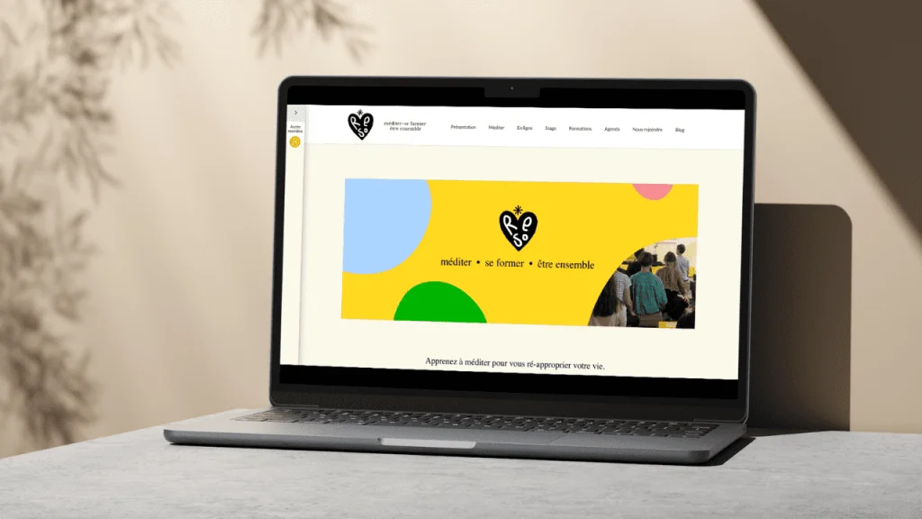 Page accueil plateforme réseau école de méditation