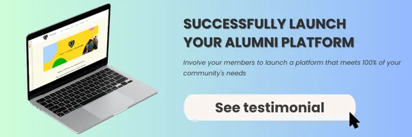 Successfully launch your alumni platform testimonial
